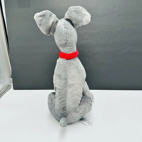 Disney Store Original Plush Tramp Dog Stuffed Animal Lady and the Tramp Gray 17" - Picture 5 of 8